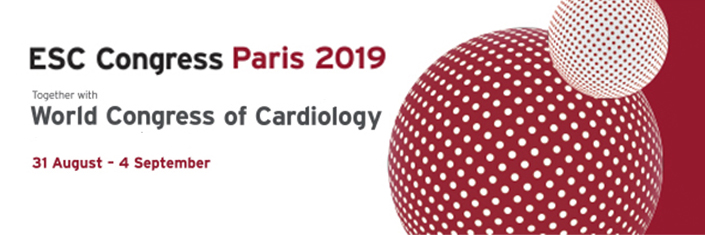 European Society of Cardiology Congress, 2019, Paris, 31 August 2019 to 04 September 2019 (ESC 2019)