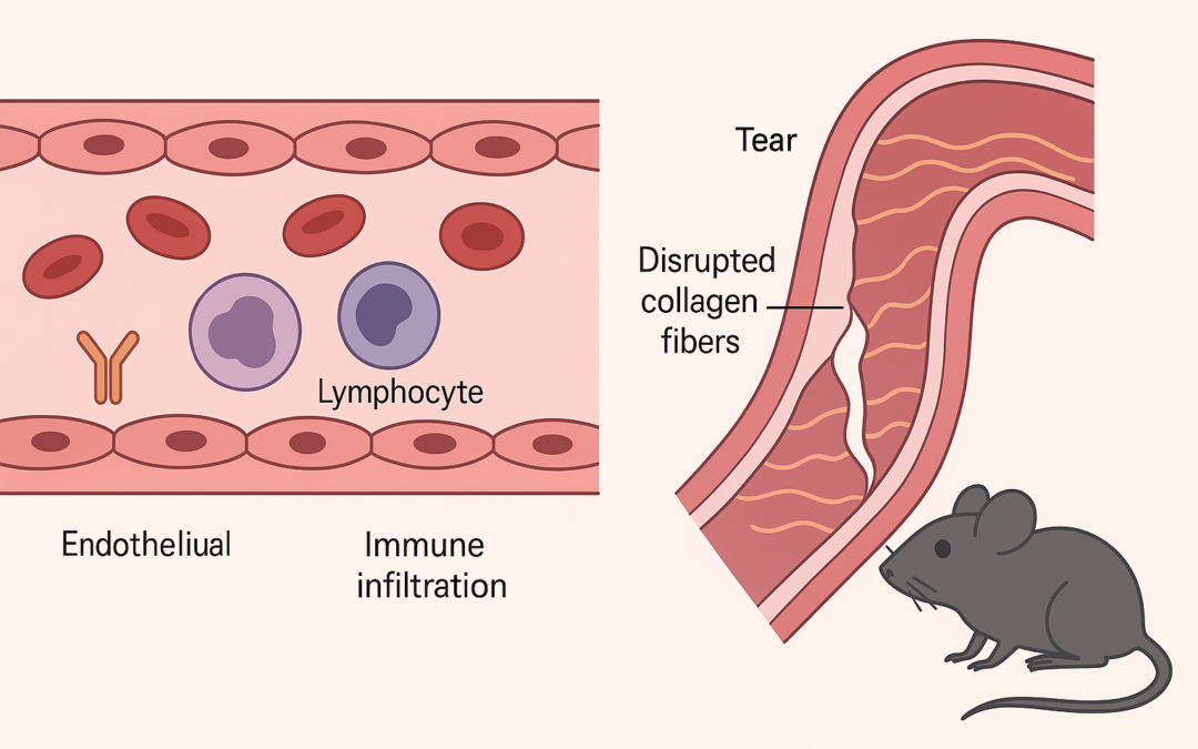 Disrupted TGFβ Signaling and Inflammatory Infiltration Underlie Spontaneous Aortic Dissection in Genetically Engineered Mice